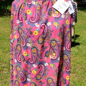 Lularoe Hot Pink Paisley Lucy